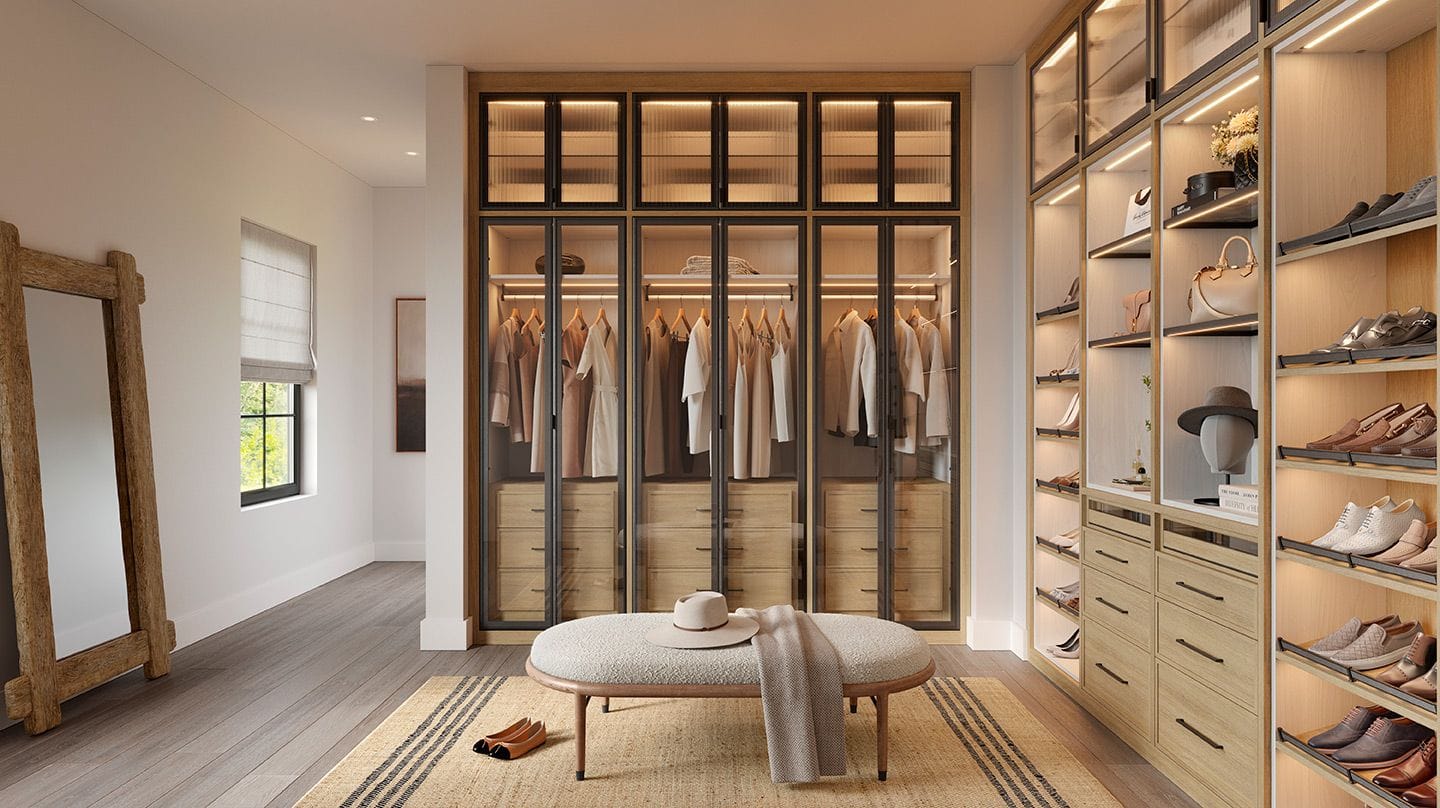 Create the best walk in closet, customizing every inch of storage with California Closets